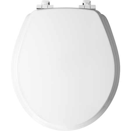 MAYFAIR Toilet Seat Rnd Wood Wh 26CHSL-000